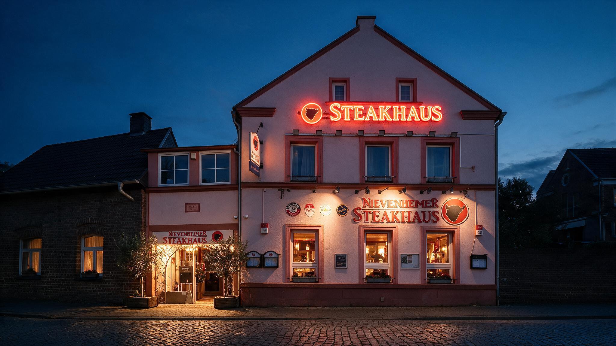 Nievenheimer Steakhaus bei Nacht