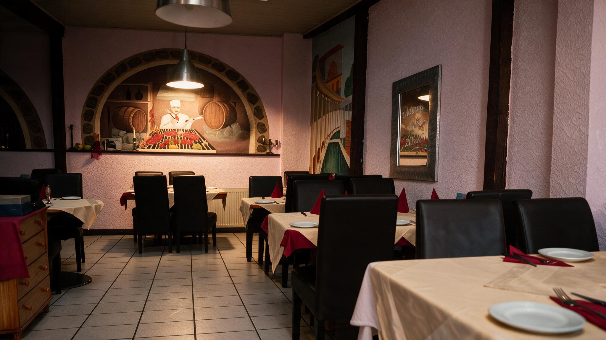Gemütlicher Gastraum im Nievenheimer Steakhaus